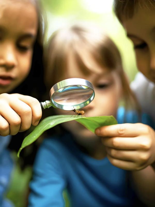 enfants-observant-une-plante-a-la-loupe-lors-d-une-sortie-nature-gr-signature-250062